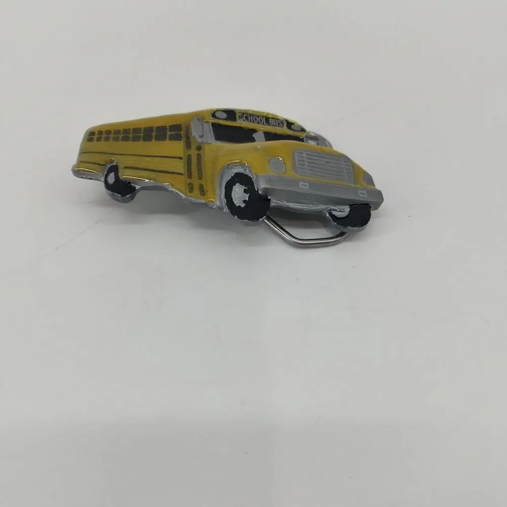 Great American Buckle Yellow Enamel School Bus Belt Buckle